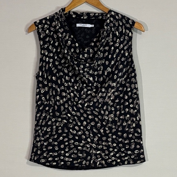 MM Lafleur Tops - M.M.LaFleur Silk Sleeveless Cowl Neck Shell Top Sz S